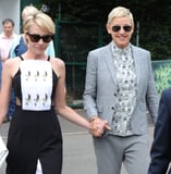 Ellen DeGeneres Portia Rossi Arrive