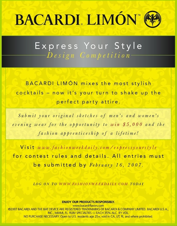 Contest Alert Daily Mini Express Your Style Competition bacardi limon quot express your style quot design contest Contest Alert Daily Mini Express Your Style Competition bacardi limon quot express your style quot design contest