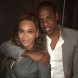 Beyoncé Cuddle Backstage After Sneaking