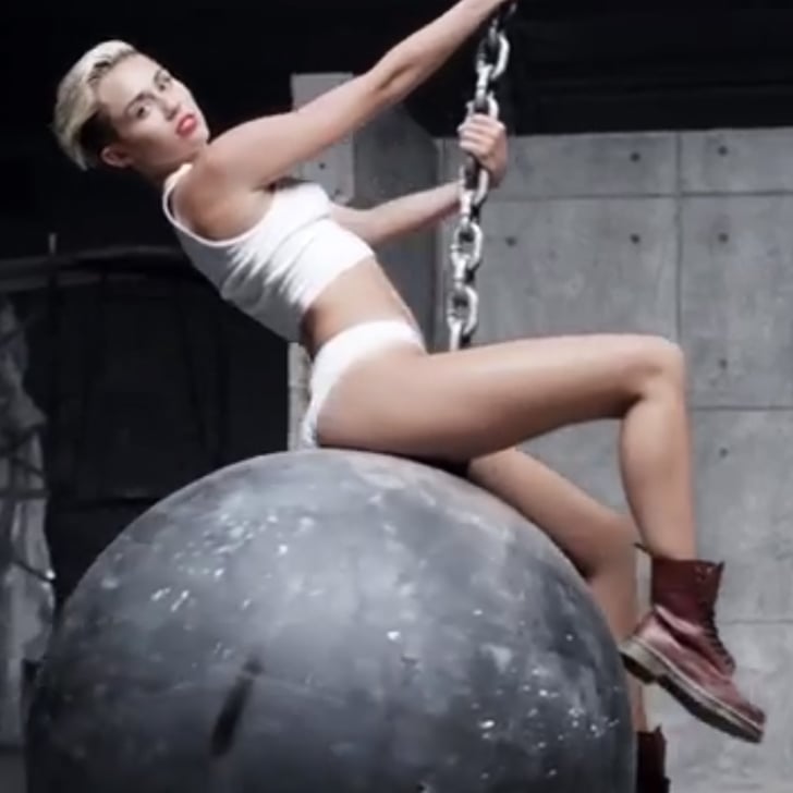 Miley Cyrus Wrecking Ball Music Video Popsugar Celebrity