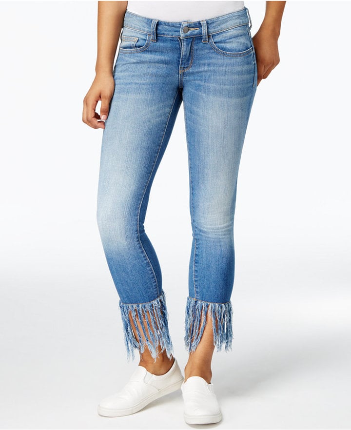 Earl Jeans Frayed-Hem Medium Wash Skinny Jeans ($54)
</p><p>