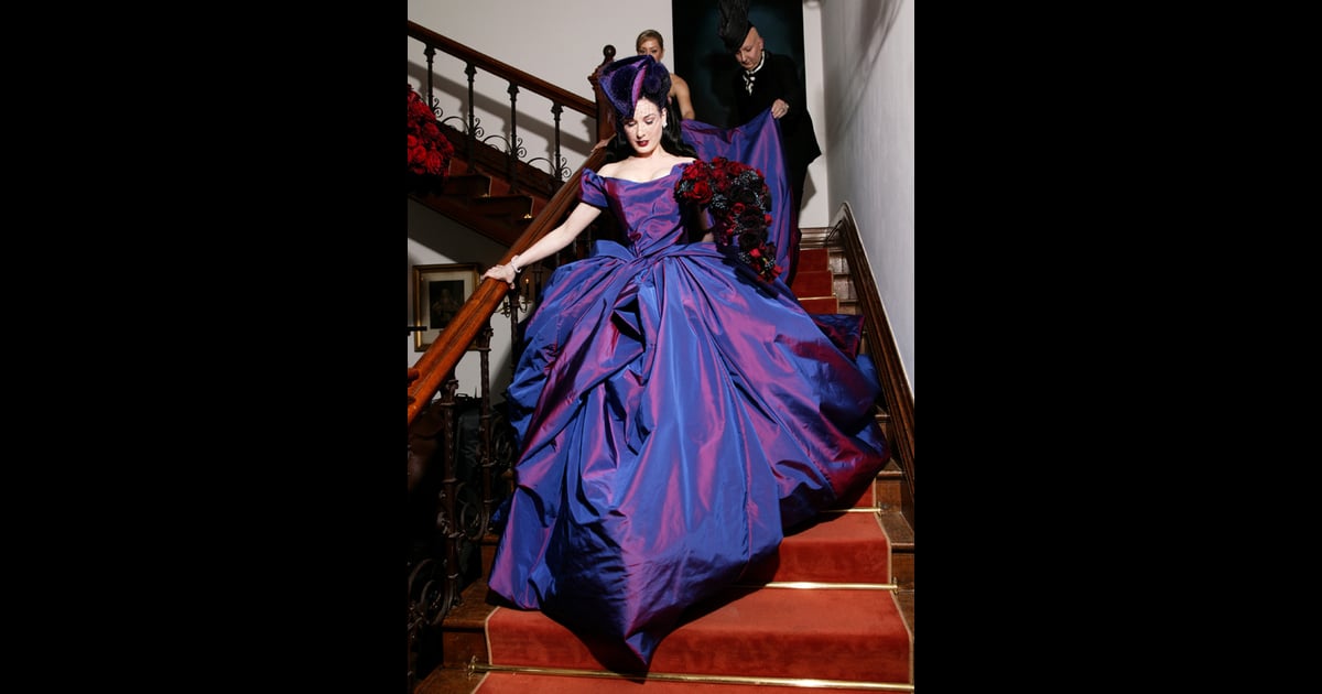 Freaky or Fabulous? Dita Von Teese's Purple Vivienne Westwood Wedding