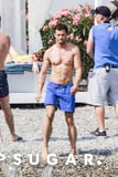 Jamie Dornan's Shirtless Beach France