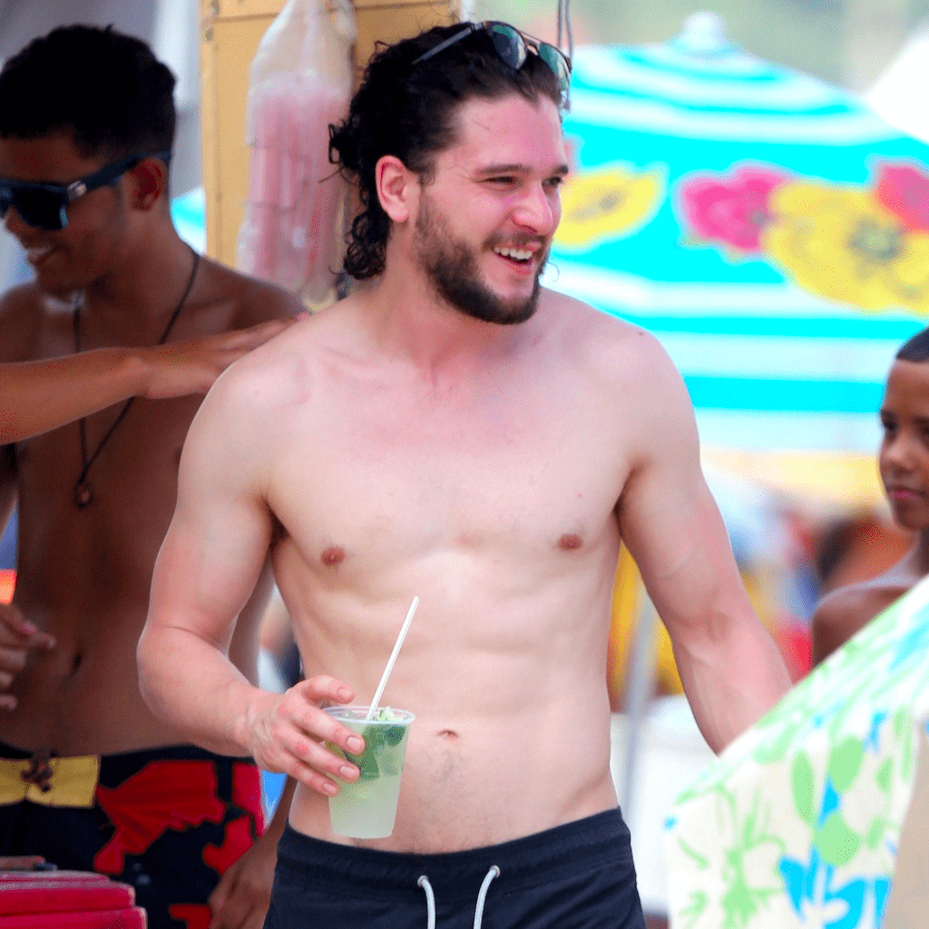 Kit Harington Shirtless on the Beach in Brazil Pictures POPSUGAR