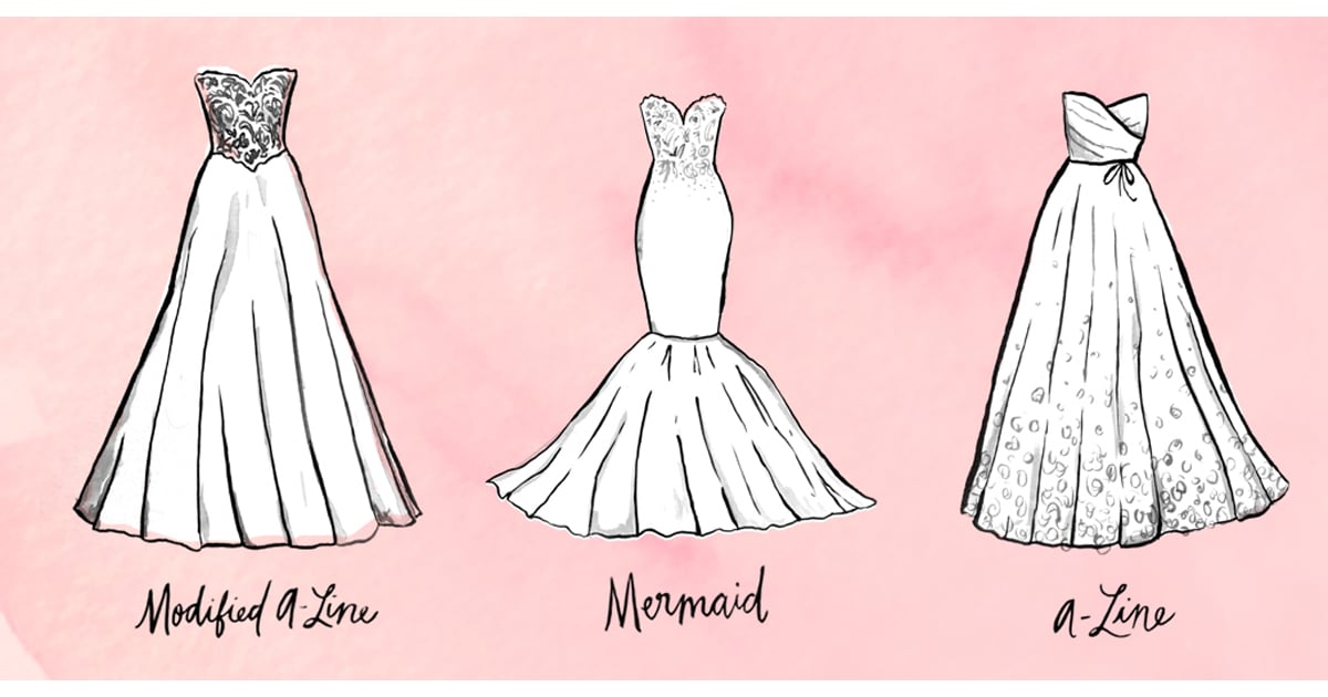 bridal gown shapes