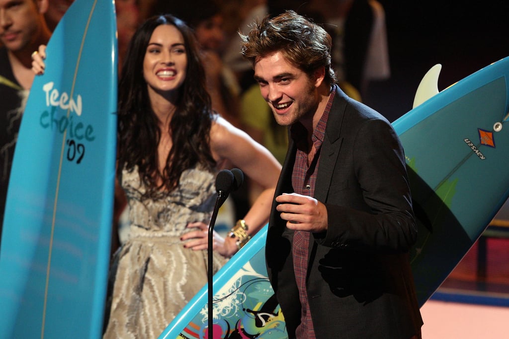 Megan Fox and Robert Pattinson shared the stage in 2009 at the Teen Choice Awards.
