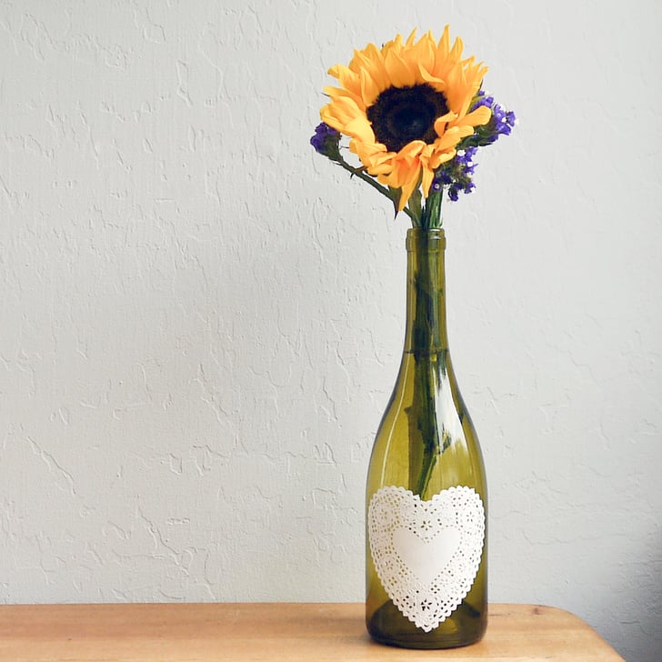 DIY Decoupaged Doily Bottle POPSUGAR Smart Living
