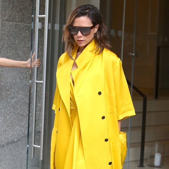 Victoria Beckham Wearing Yellow June 2016