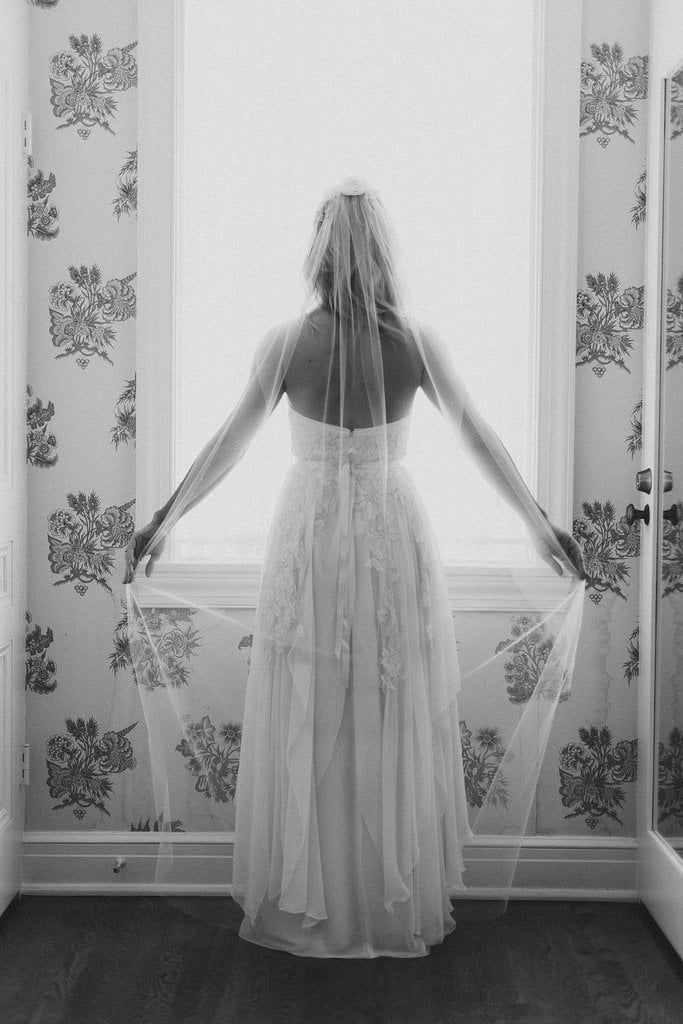 17. A Classic Veil Shot From Behind