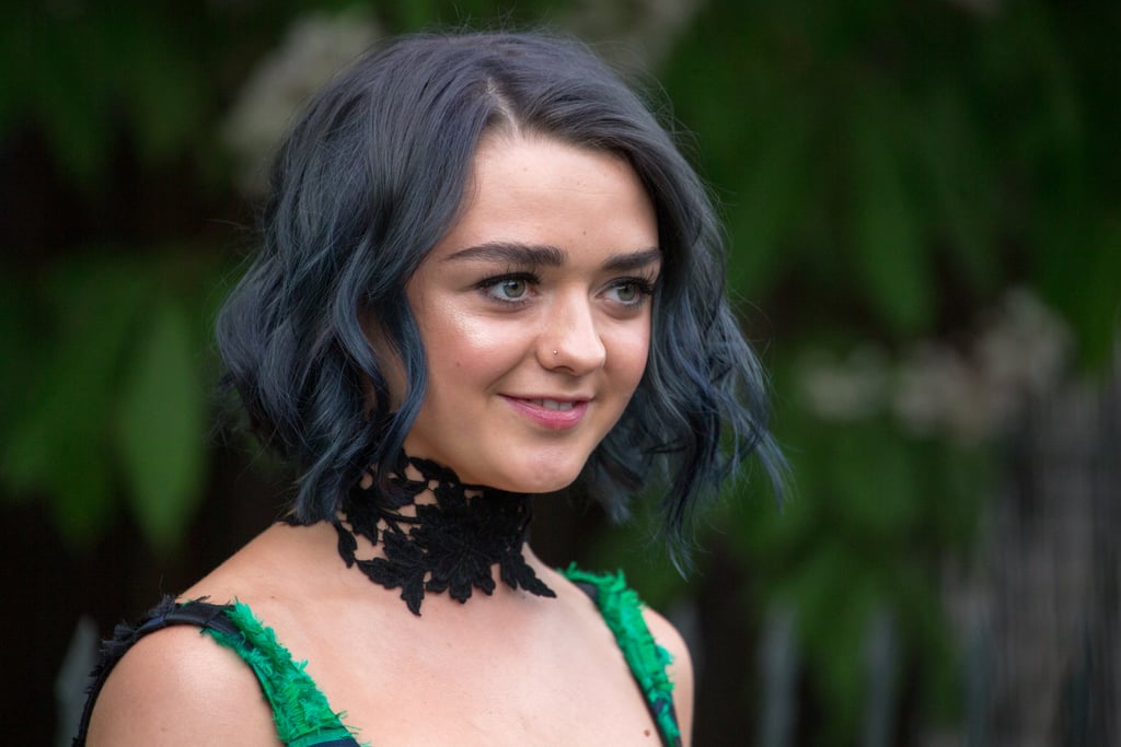 1. Maisie Williams' Blue Hair Transformation: See Her New Look - wide 1