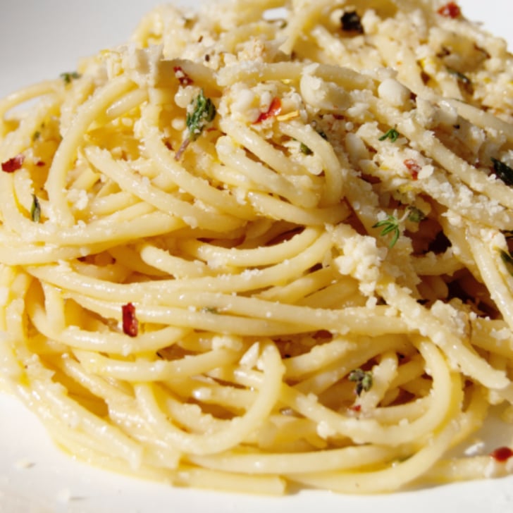 Spaghetti With Garlic White Wine Sauce Recipe POPSUGAR Food