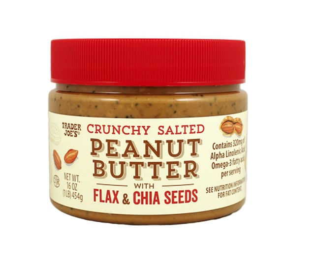 Crunchy Salted Peanut Butter With Flax and Chia Seeds (3) 18 Snacks