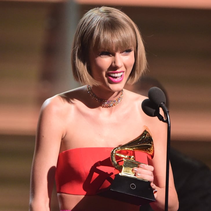 Taylor Swift Grammys Acceptance Speech 2016 Popsugar Celebrity