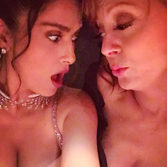 Salma Hayek and Susan Sarandon Cleavage Instagram