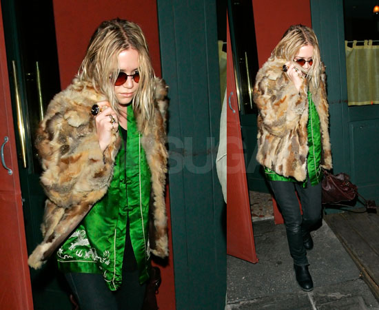 Mary-Kate Sticks With Her Fur Mary-Kate Sticks With Her Fur
