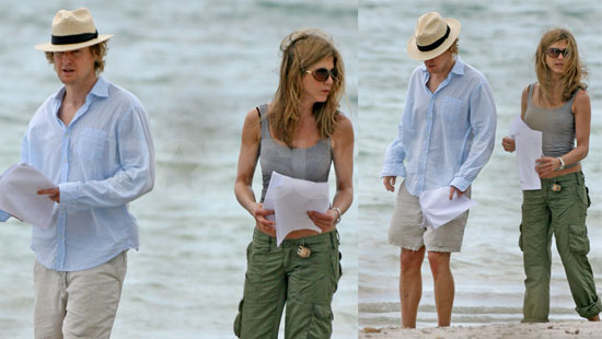 Jennifer Aniston and Owen Wilson on the Set of Marley And Me in Miami Jennifer Aniston and Owen Wilson on the Set of Marley And Me in Miami