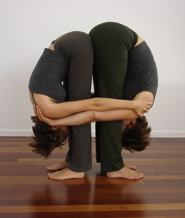 yoga moves with a partner