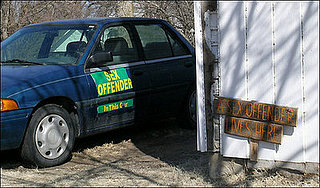 Sex Offender To Post His Crime On His Car Sex Offender To Post His Crime On His Car