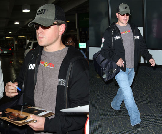 Photos of Matt Damon at the Miami Airport Photos of Matt Damon at the Miami Airport