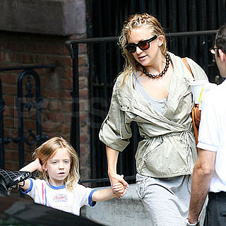 Kate Hudson and Ryder Robinson Leave NYC Apartment Kate Hudson and Ryder Robinson Leave NYC Apartment