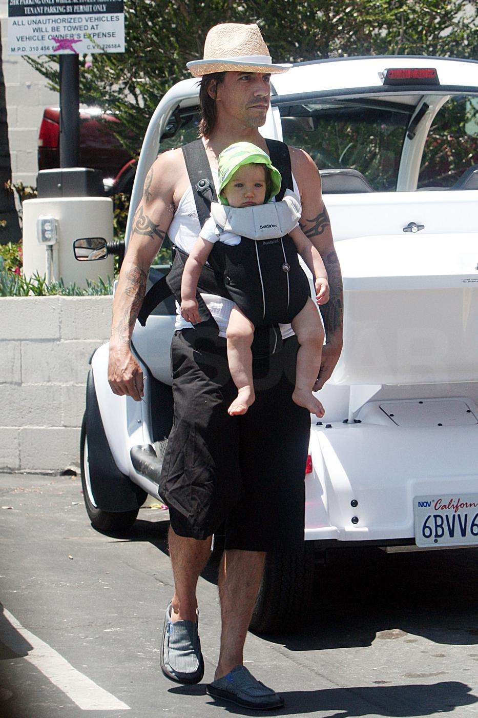 Anthony Kiedis with Son Everly Bear POPSUGAR Moms