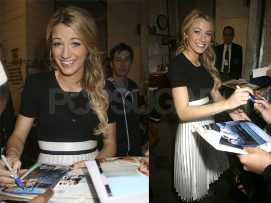 Blake Wisely Borrows From Serena's Closet Blake Wisely Borrows From Serena's Closet