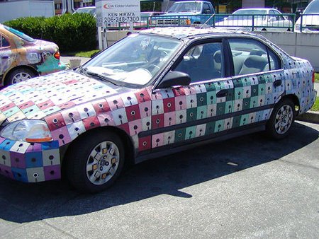 1998 Honda Civic Gets Floppy Disk Body Job 1998 Honda Civic Gets Floppy Disk Body Job