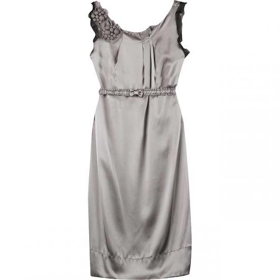 The Look For Less: Vera Wang Charmeuse Shift Dress The Look For Less: Vera Wang Charmeuse Shift Dress