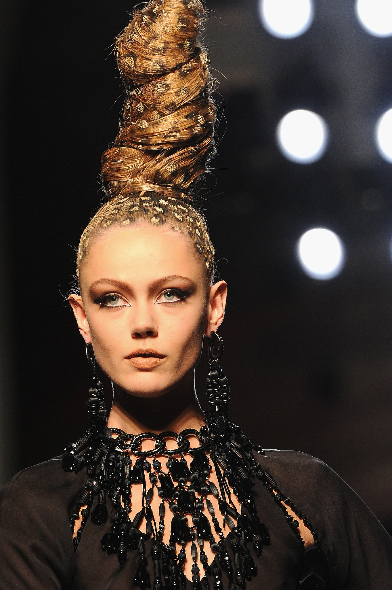 Some Jean Paul Gaultier models even wore tall twists that were | Check ...