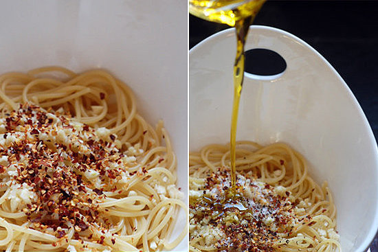 What type of oil do you use for pasta with garlic and oil?