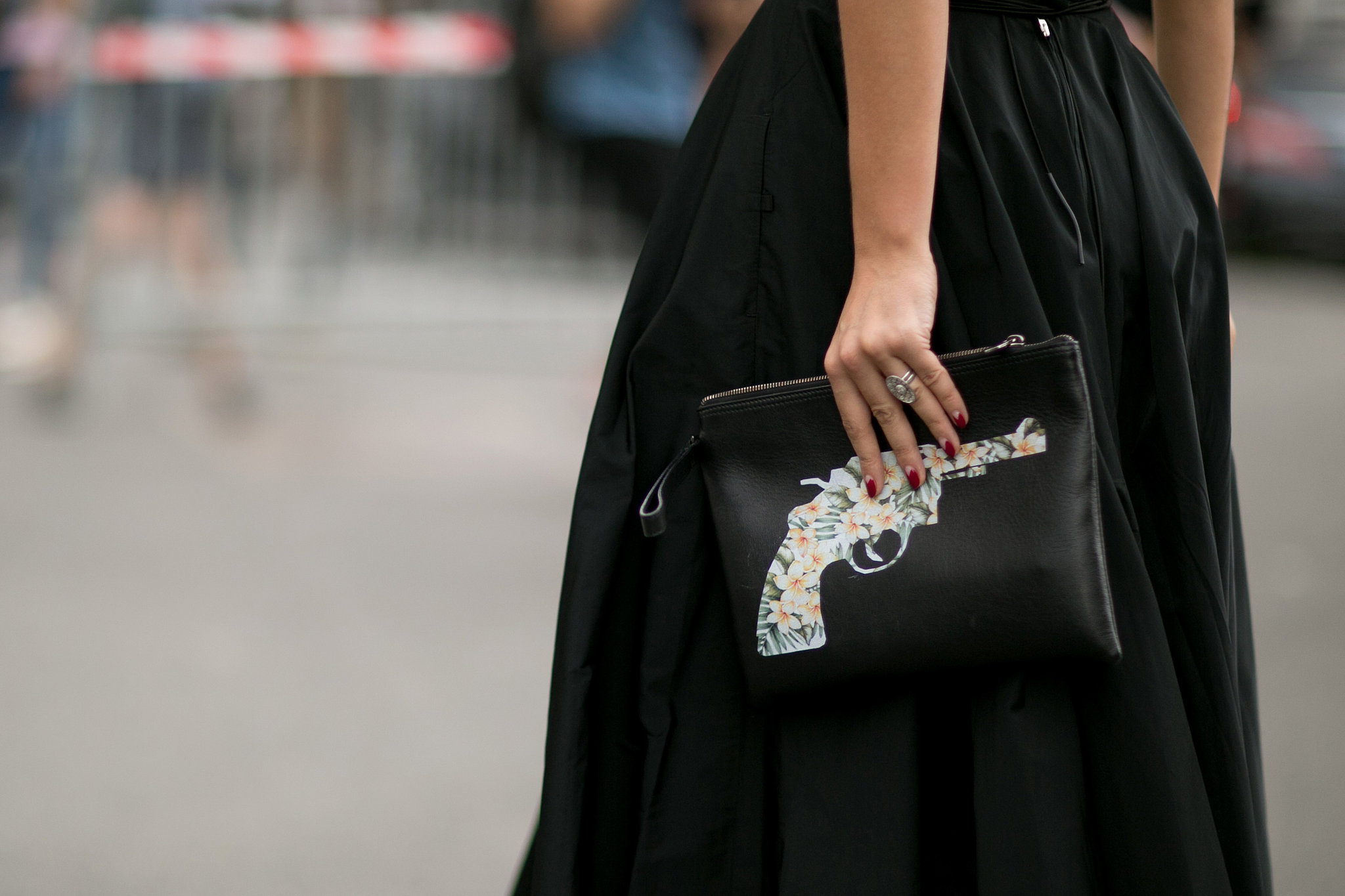 Accessorized and dangerous. | The Accessory Stars of Paris Fashion Week ...