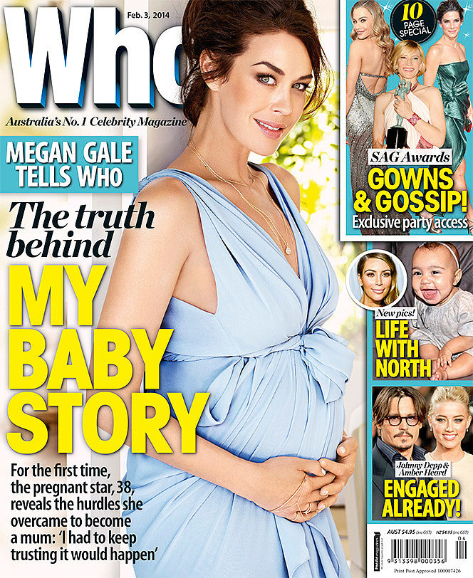 Pregnant Megan Gale Pictures and Interview in Who Magazine POPSUGAR