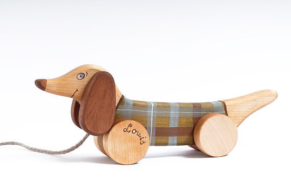 Personalized Wooden Dog Pull Toy | 10 Personalized Birthday Gifts For ...