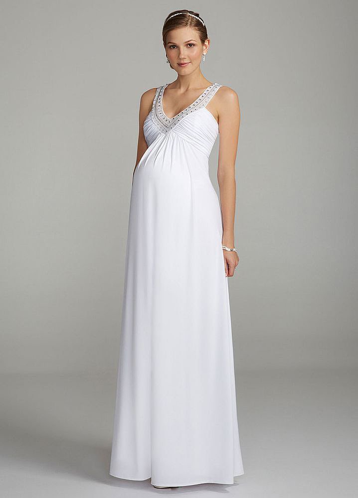 David's Bridal Halter Gown | Here Comes the Bride . . . and Baby! 15 ...