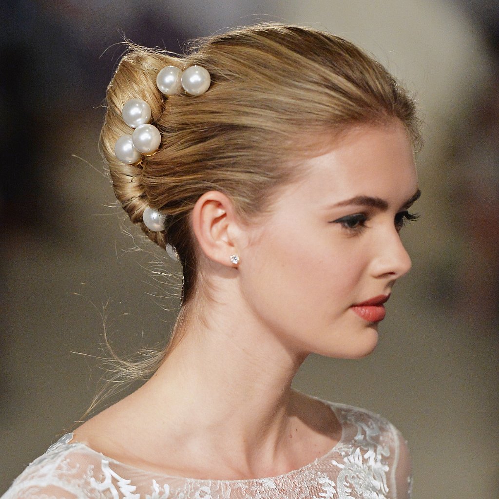 Wedding Hair and Makeup at Bridal Fashion Week Spring 2015 | POPSUGAR ...