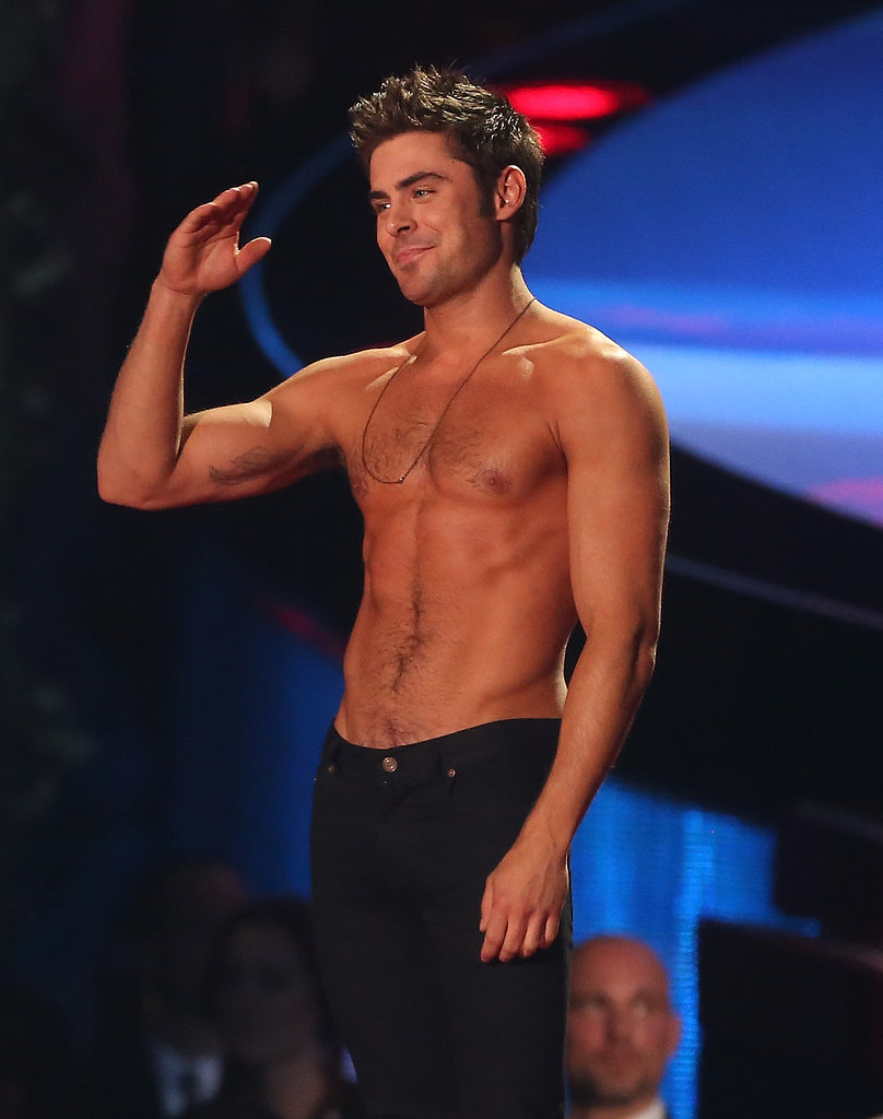 Best Performance by a Chest: Zac Efron at MTV Movie Awards | Backtrack ...