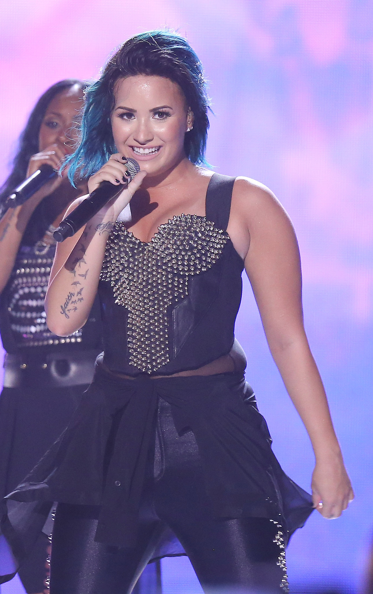 Demi Lovato performed at Vevo's Certified SuperFanFest concert on | Can ...