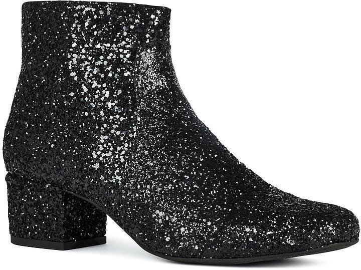 Next Black Glitter Block Heel '60s Ankle Boots | These Ankle Boots Were ...