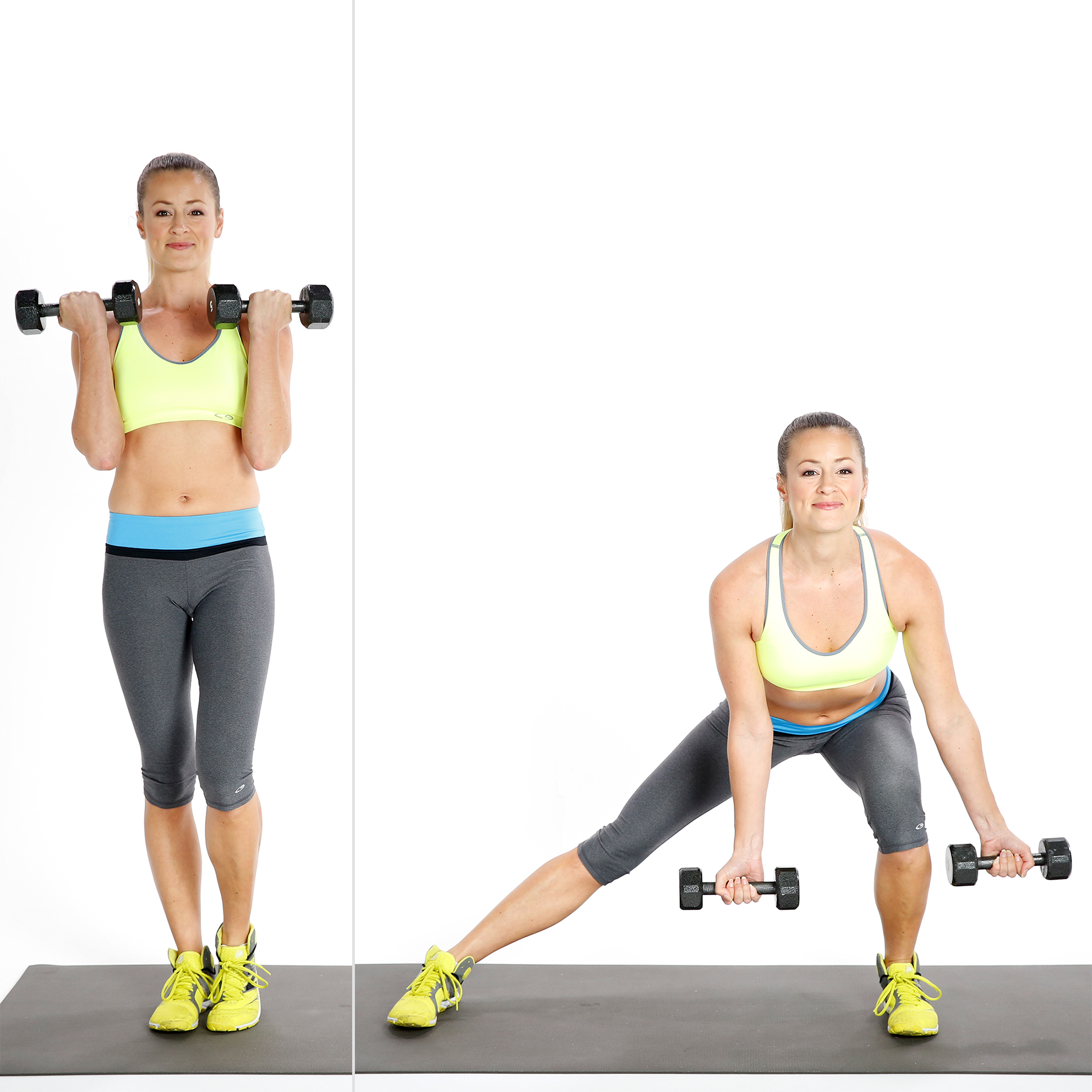 Circuit Three: Bicep Curl With Side Lunge | Build Muscle and Boost Your ...