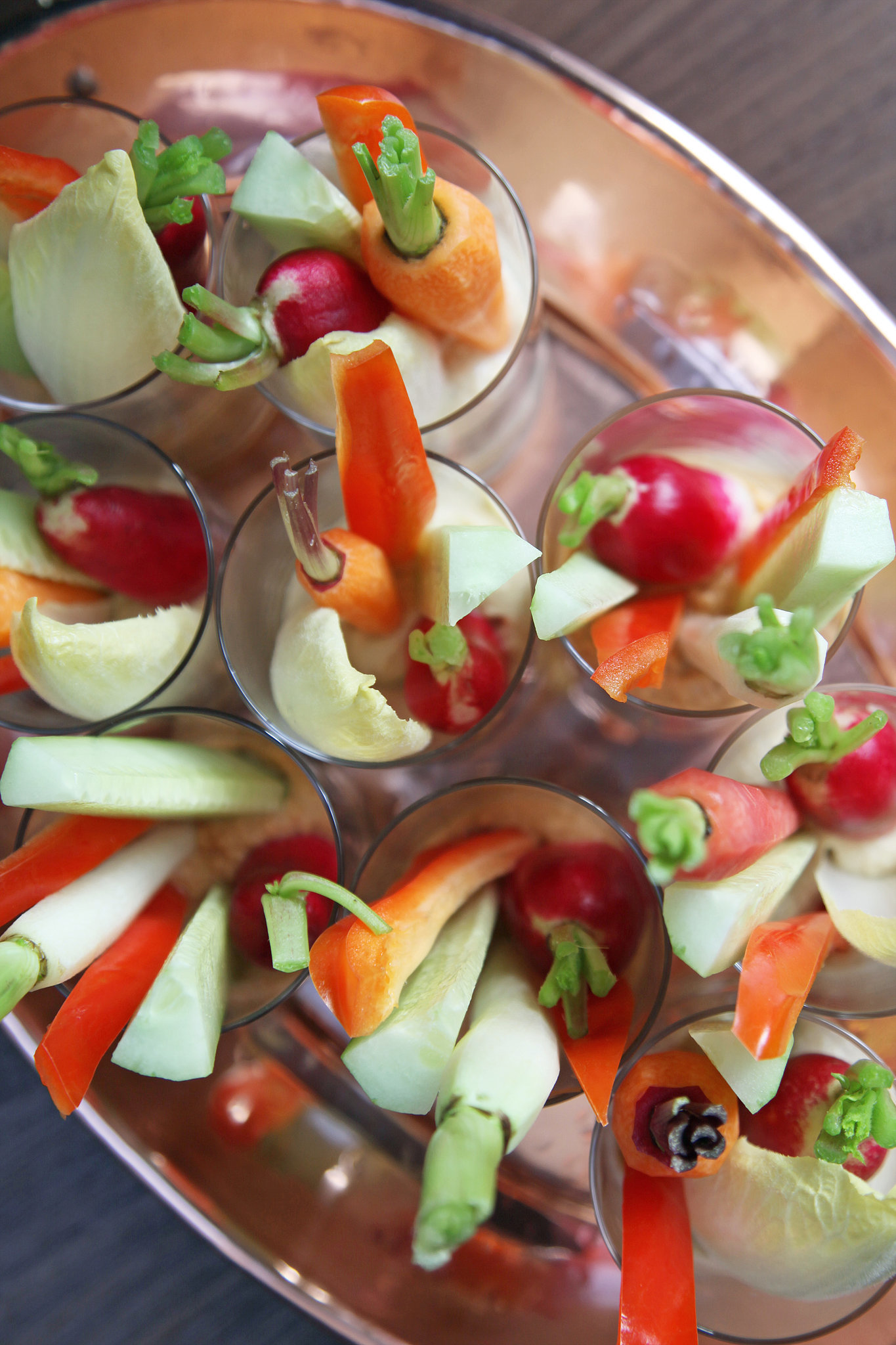 Individual Hummus and Crudites Appetizers | POPSUGAR Food