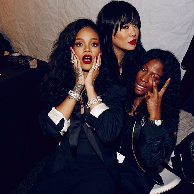 Rihanna got together with some pals at a party. | Stars Share Their ...