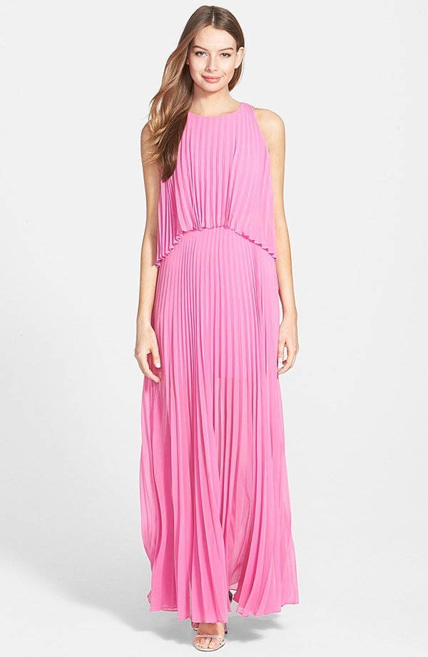 Bcbg Max Azria Pleated Gown What To Wear To All Of Those Spring | Free ...