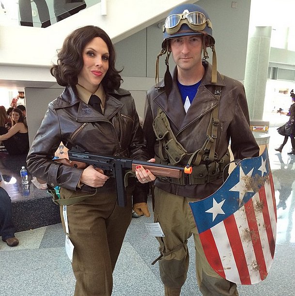 Peggy Carter and Captain America | 60 Costume Ideas For Couples Who ...
