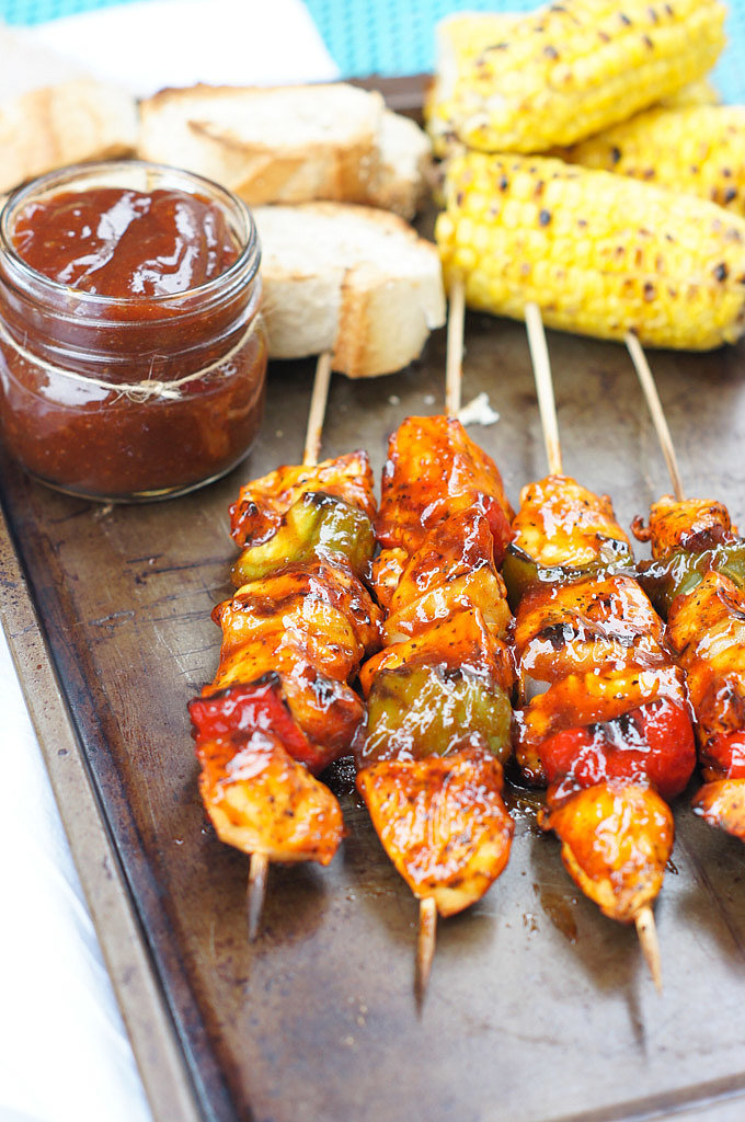 Honey-Chipotle Barbecue Chicken Skewers Recipe | POPSUGAR Latina