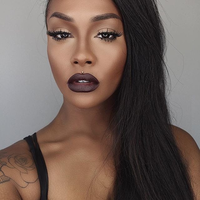 Girls Wearing Dark Lipstick | POPSUGAR Beauty