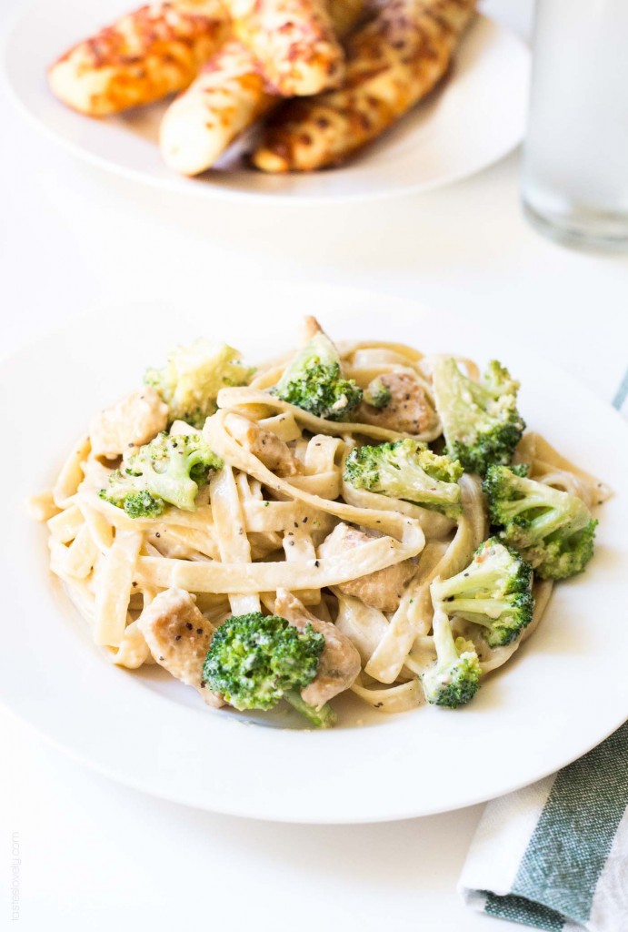 Broccoli Chicken Fettuccine Alfredo Recipe POPSUGAR Food