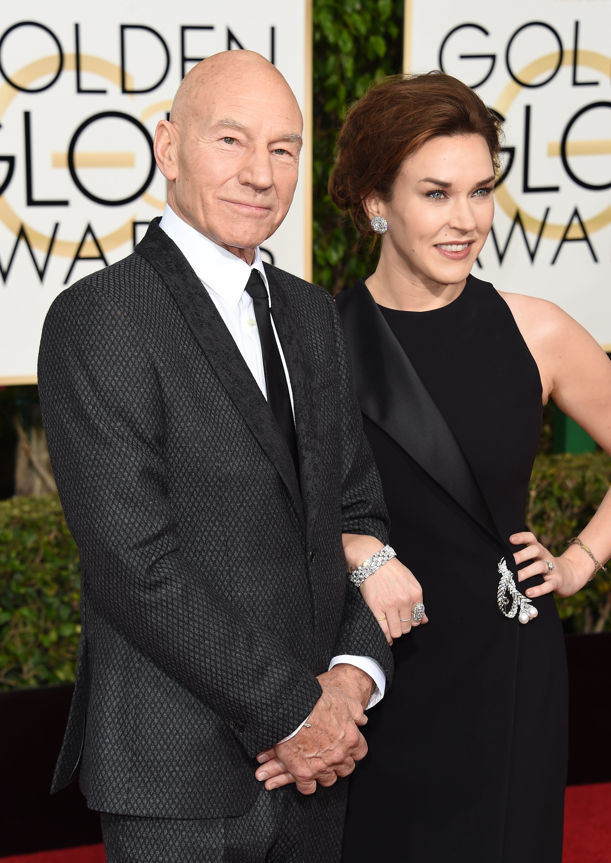 Patrick Stewart and Sunny Ozell | These Celebrity Couples Amped Up the ...