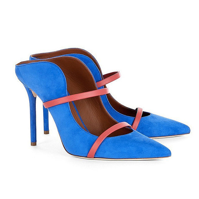 Malone Souliers Royal Blue Maureen Pointed Mules ($725) | The 8 Spring ...