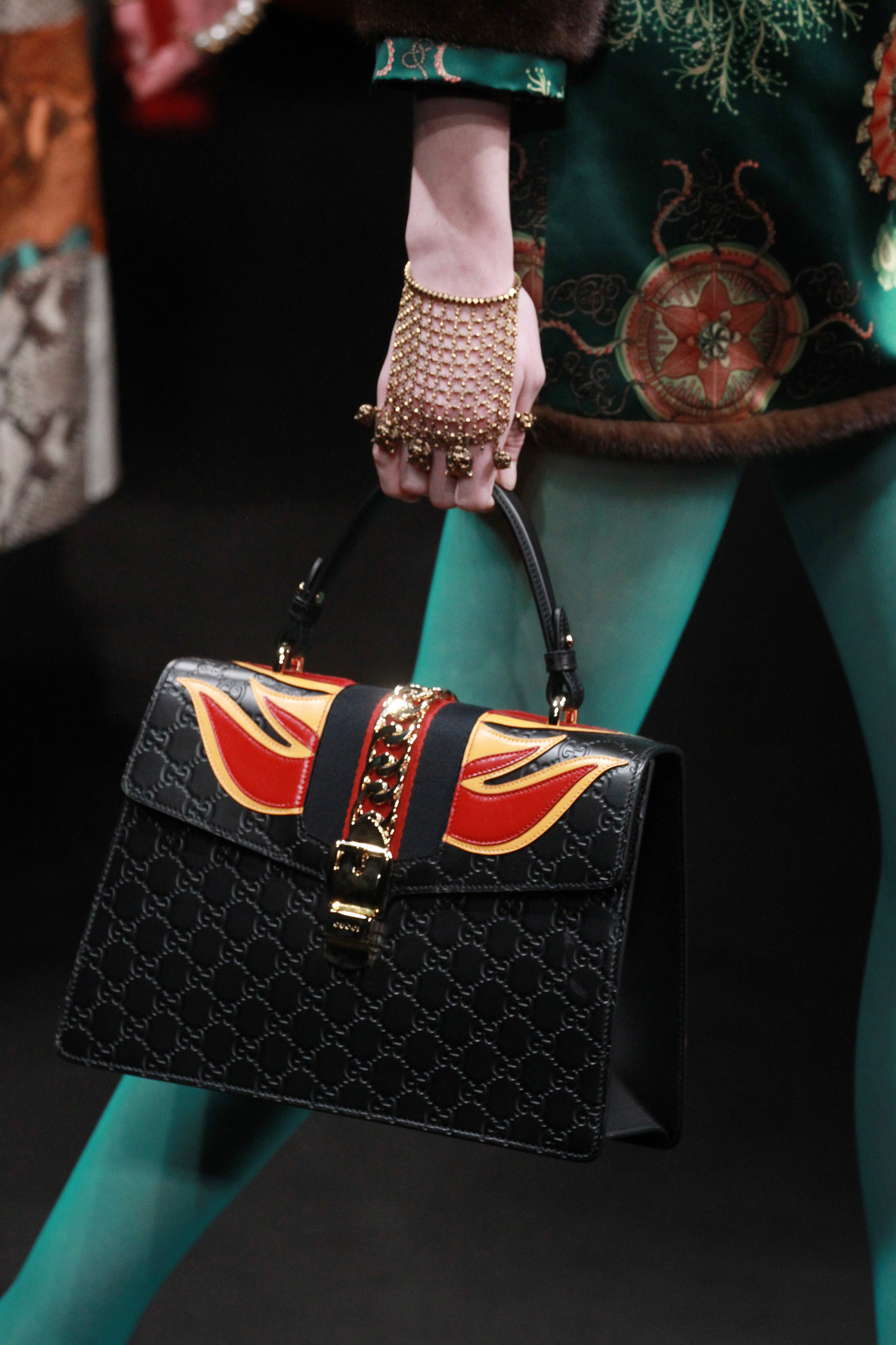 Emblazoned with flames. | Everything You Need to See From the Gucci ...