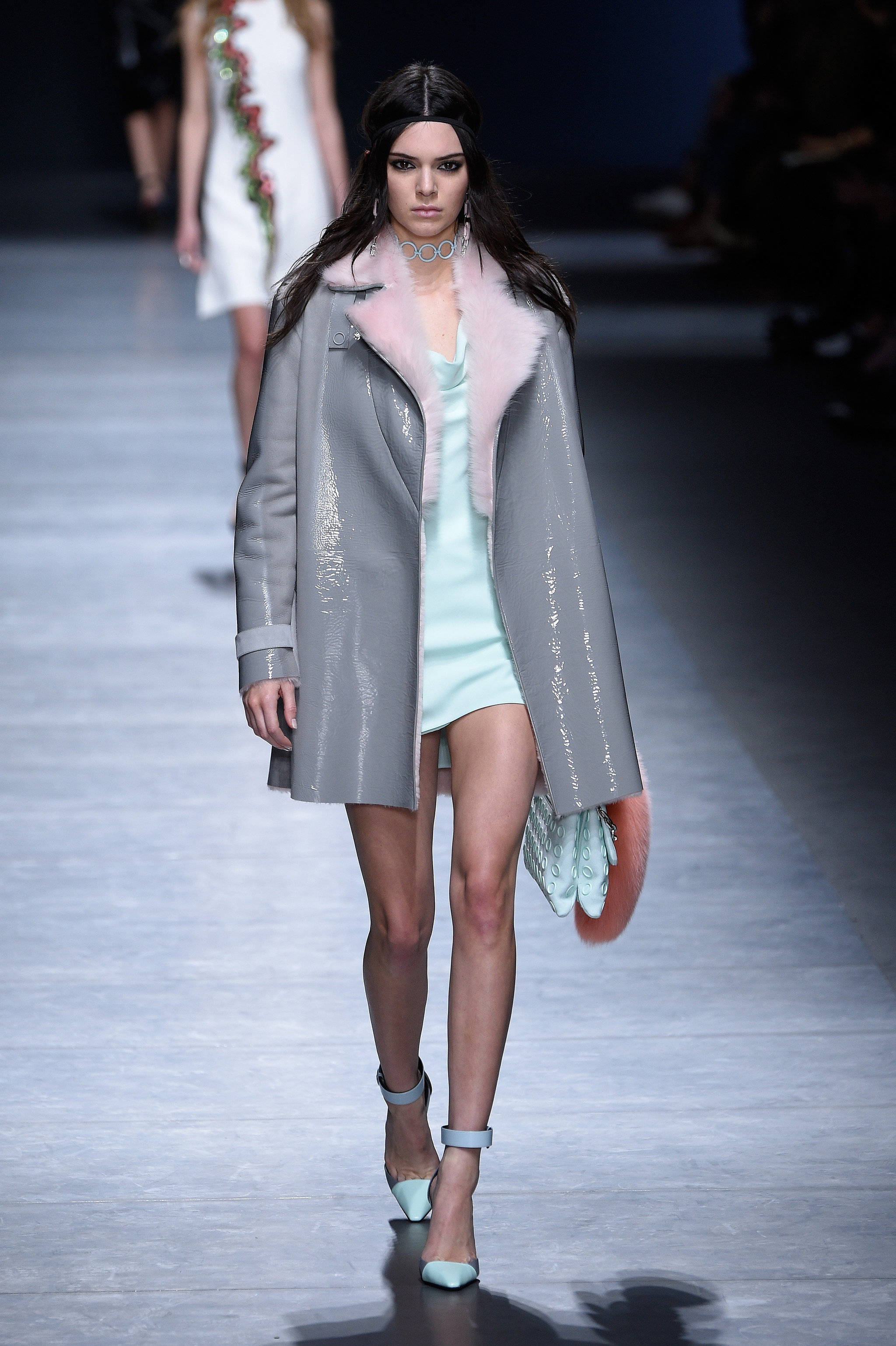 Kendall Walked the Versace Runway in a Gray and Pastel Look | Every ...